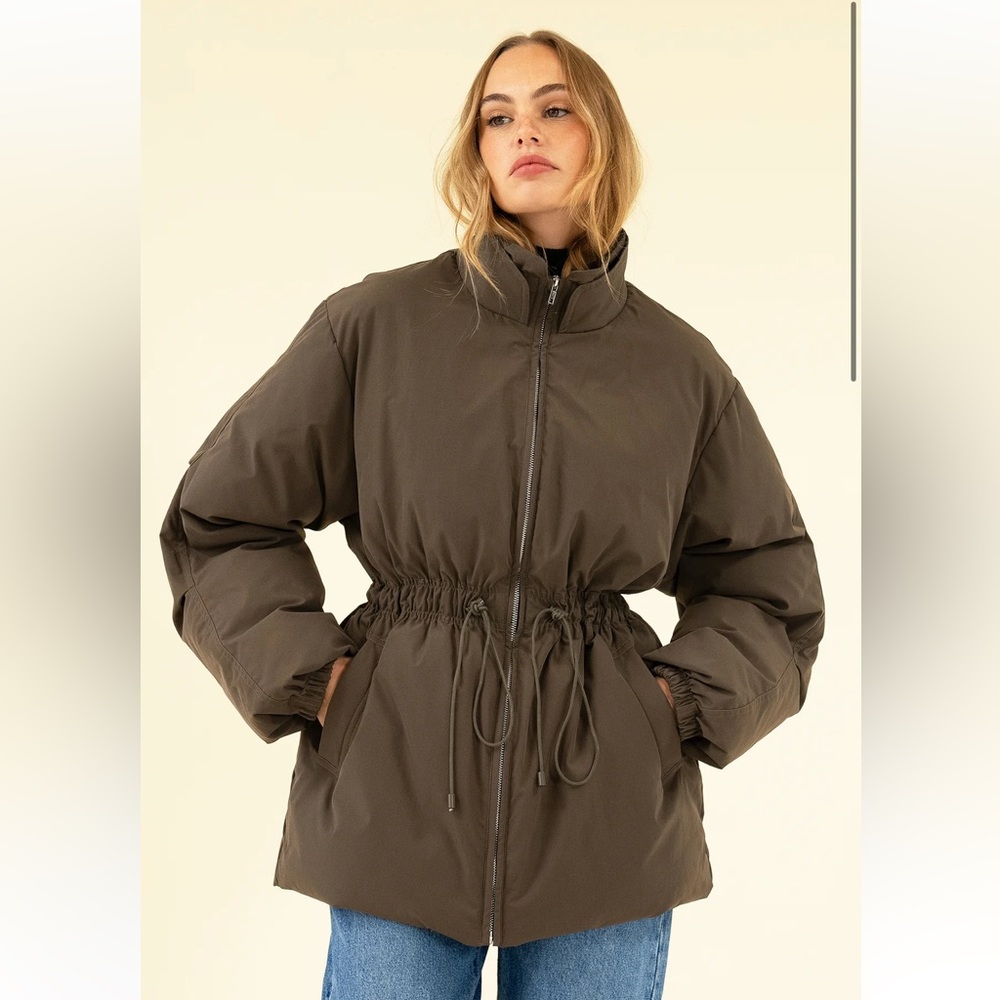 BRAND NEW WITH TAGS sisterhood cadence cinch waist puffer jacket